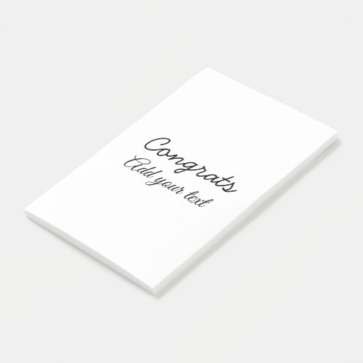 Post-it® Simple congratulation graduation add your (Incliné)
