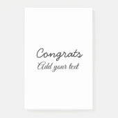 Post-it® Simple congratulation graduation add your (Devant)