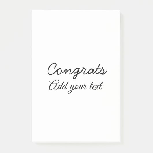 Post-it® Simple congratulation graduation add your (Devant)