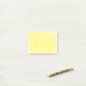 Post-it® simple couleur solide simple personnalisé jaune pa (Sur un bureau)