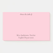 Post-it® Simple du bureau de l'enseignant (Devant)