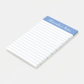 Post-it® Simple élégante Bleu Clair Personnalisé (Incliné)
