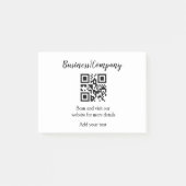 Post-it® Simple entreprise site web code-barres QR ajouter  (Devant)
