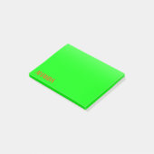 Post-it® Simple et moderne Lime Green & Orange - Personnali (Incliné)