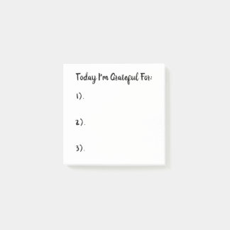 Post-it® Simple Gratitude blanche et noire