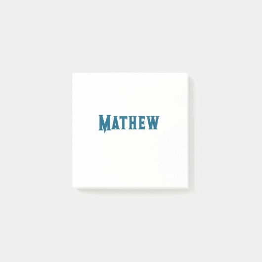 Post-it® simple lettre initiale monogramme ajouter votre no (Devant)