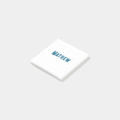 Post-it® simple lettre initiale monogramme ajouter votre no (Incliné)