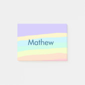 Post-it® simple lettre initiale monogramme ajouter votre no (Devant)