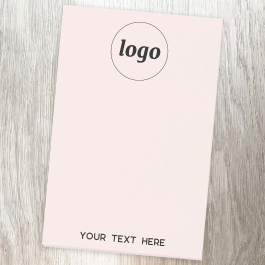 Post-it® Simple Logo Texte Professionnel Promotionnel Blush