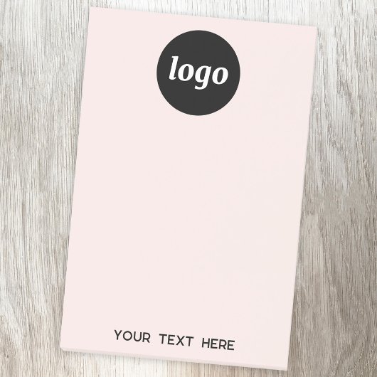 Post-it® Simple Logo Texte Professionnel Promotionnel Blush