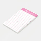 Post-it® Simple Lumineuse Rosée Personnalisée (Incliné)