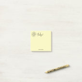 Post-it® Simple Merci de papeterie personnelle Jaune (Sur un bureau)