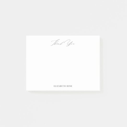 Post-it® simple merci nom personnalisé (Devant)