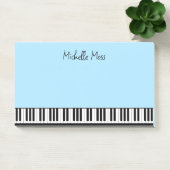 Post-it® Simple mignon musical Piano Clavier Pale Bleu (Bureau)