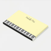 Post-it® Simple mignon musical Piano Clavier Pale Jaune (Incliné)