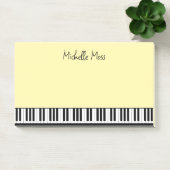 Post-it® Simple mignon musical Piano Clavier Pale Jaune (Bureau)