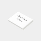 Post-it® simple minimal add your name text bridal shower  t (Incliné)