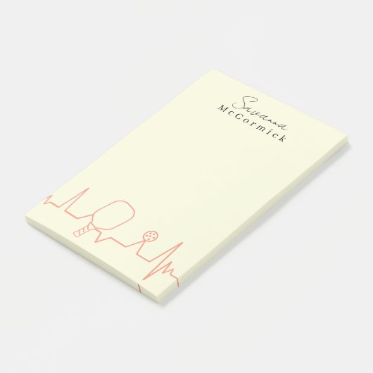 Post-it® Simple Minimal Clean Basic Pickleball  (Incliné)