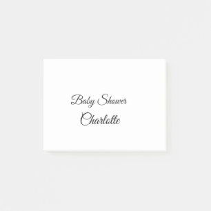 Post-it® SIMPLE MINIMAL.CUTIE AJOUTER NOM BÉBÉ Baby shower
