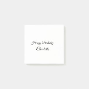 Post-it® SIMPLE MINIMAL.CUTIE AJOUTER NOM BÉBÉ joyeux anniv
