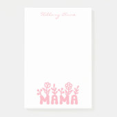 Post-it® Simple Minimal Moderne Maman Rose de Base (Devant)