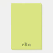 Post-it® Simple Minimal Moderne Vert Professionnel (Devant)