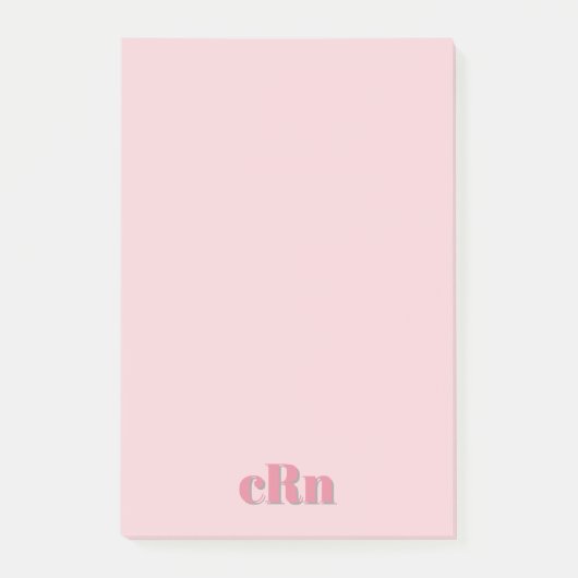 Post-it® Simple Minimal Professionnel Rose & Rouge Féminin (Devant)