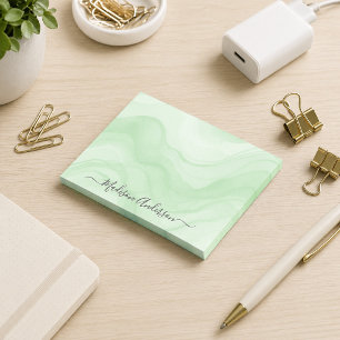 Post-it® Simple Minimal Vert Sauge Aquarelle Personnalisé
