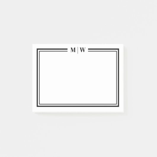 Post-it® Simple Minimalist Monogram (Devant)