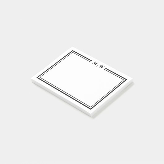 Post-it® Simple Minimalist Monogram (Incliné)