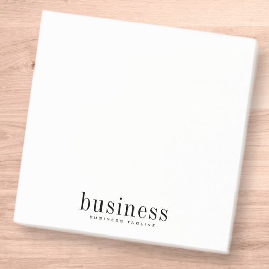 Post-it® Simple minimaliste Élégant Nom commercial moderne