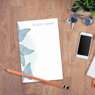 Post-it® Simple Minimaliste Moderne Nature Bleu Papillons