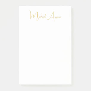 Post-it® Simple minimaliste moderne Nom d'écriture simple