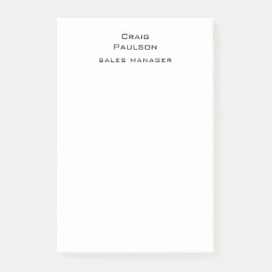 Post-it® Simple minimaliste noir et blanc classique
