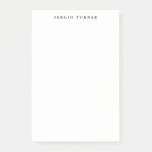 Post-it® Simple minimaliste professionnel moderne simple (Devant)