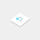 Post-it® Simple minimum ajouter votre nom texte place ville (Incliné)