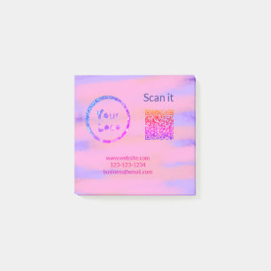 Post-it® Simple minimum q r code ajouter logo code d'analys