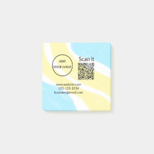 Post-it® Simple minimum q r code ajouter logo code d'analys