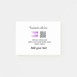 Post-it® Simple minimum q r code ajouter logo code d'analys