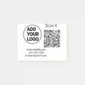 Post-it® Simple minimum q r code ajouter logo code d'analys (Devant)