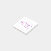 Post-it® Simple minimum rose bridesmaid ajouter le nom de l (Incliné)