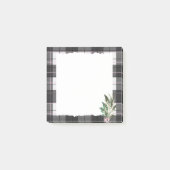 Post-it® Simple Moderne Floral Rustique Plaid (Devant)