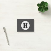 POST-IT® SIMPLE MODERNE MODERNE MONOGRAM ÉLÉGANT CHIC STYLE (Bureau)
