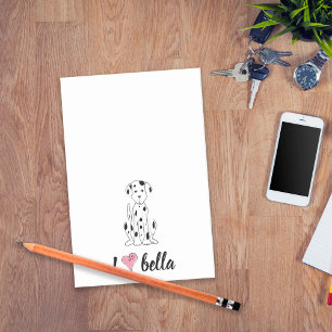 Post-it® Simple Moderne Monogramme Dalmatien Chic Élégant