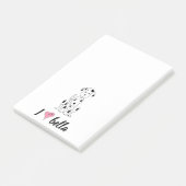 Post-it® Simple Moderne Monogramme Dalmatien Chic Élégant (Incliné)