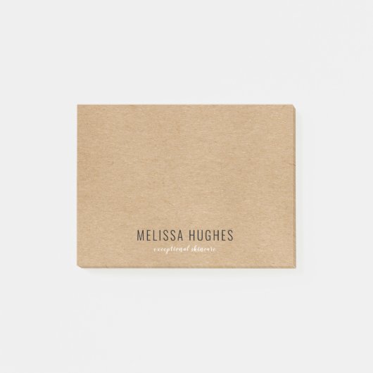 Post-it® Simple Moderne Rustique Kraft Bohème (Devant)