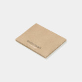 Post-it® Simple Moderne Rustique Kraft Bohème (Incliné)