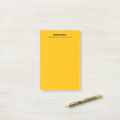 Post-it® Simple Moderne Simple Professionnel Ambre Jaune (Sur un bureau)