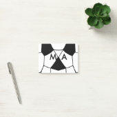 Post-it® Simple monogramme ajouter votre nom lettre man min (Bureau)