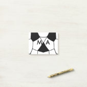 Post-it® Simple monogramme ajouter votre nom lettre man min (Sur un bureau)